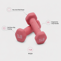Ensemble d'haltères hexagonales fixes pour la musculation, unisexe, en caoutchouc PVC, haltères hexagonales écologiques, antidérapantes, imperméables, universelles