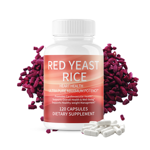 Cápsulas de Extrato de Arroz Vermelho Personalizadas OEM com Marca Privada Suplemento para Saúde do Coração Cápsulas de Arroz Vermelho - Product Image 1