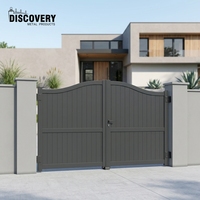 Portail en aluminium sur mesure, design 3D, écologique, anti-pourriture, moderne, pour allée, cour extérieure, sécurité
