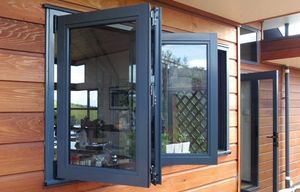Fenêtre pliante en <span class=keywords><strong>aluminium</strong></span>, fenêtre à double pliage, fenêtres en verre pliantes avec ventilation naturelle maximale - Product Image 5
