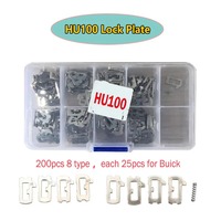 200 pièces/lot HU100 plaque de verrouillage pour Buick voiture serrure Reed plaque de verrouillage 1R,2R,3R,4R,1L,2L,3L,4L chaque 25 pièces voiture verrouillage réparation accessoires
