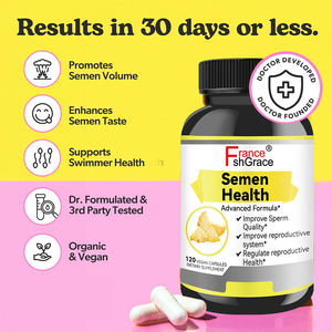 유기농 정액 건강 보조제 비GMO 비건 생식 건강 조절 및 정자 질 향상 120정 정액 건강 캡슐 - Product Image 2