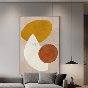 <strong>Large</strong> Original Watercolor Wall Art Painting Northern Europe Style Digital Printing Aluminum Alloy <strong>Frame</strong> LED Optional for House - Product Image 5