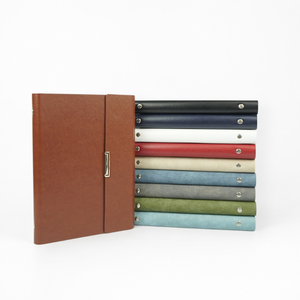 Libreta de Anillas con Tapa Dura de Cuero PU A5, Organizador Recargable, Planificador de Negocios, Disponible en Varios Colores - Product Image 1
