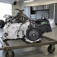 Nouveau Moteur GY6 200cc avec Boîte Automatique CVT, Marche Arrière, Arbre d'Équilibrage, Refroidissement par Air pour Véhicules Utilitaires, Karts et Quads