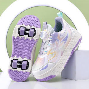Chaussures à roulettes lumineuses Heloin pour enfants avec lumières, deux roues en polyuréthane pour garçons et filles - Product Image 1