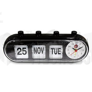 <span class=keywords><strong>Horloge</strong></span> de bureau rétro moderne <span class=keywords><strong>avec</strong></span> calendrier Mouvement à quartz Option de logo personnalisé <span class=keywords><strong>pour</strong></span> les <span class=keywords><strong>personnes</strong></span> âgées - Product Image 4