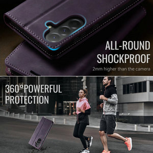 Funda de Cuero Retro de Nuevo Diseño CaseMe para <span class=keywords><strong>Samsung</strong></span> Galaxy A17, Funda Tipo Cartera con Ranuras para Tarjetas de PU para <span class=keywords><strong>Samsung</strong></span> A07 A17 A37 A57 - Product Image 5