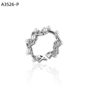 แหวนแฟชั่นประดับ PERLAS A3526 สำหรับผู้หญิง เครื่องประดับคุณภาพสูง - Product Image 1