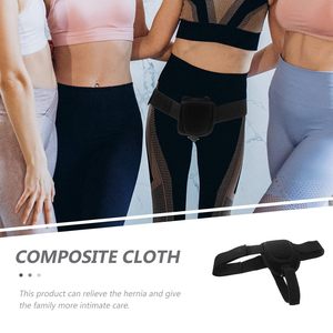 Adjustable Hernia Support Belt Breathable Polyester Black For Inguinal Hernia Relief - Product Image 1