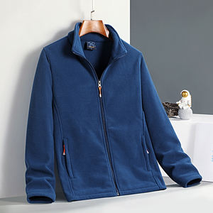 Chaqueta Larga Casual de Moda para Hombre, para Exteriores, Resistente al Viento, Transpirable, que Absorbe la Humedad, Cómoda, No Abultada, con Cuello Alto - Product Image 2