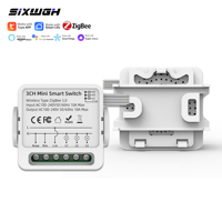 SIXWGH Tuya Smart Life Módulo de Interruptor Zigbee de 1, 2, 3 y 4 Canales, Tamaño Mini, Fácil Instalación, Compatible con Control Remoto para Casa Inteligente