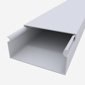 Canaleta de PVC para Cables, Protector de Cables de Plástico, <span class=keywords><strong>Canal</strong></span> de PVC Ranurado, <span class=keywords><strong>Tubo</strong></span> de Protección Cuadrado para Instalación de Cables - Product Image 1