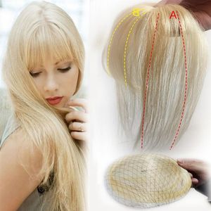 <span class=keywords><strong>Extension</strong></span> capelli umani un pezzo frangia aria legata a mano lisci 3D Clip in frangia capelli per le donne - Product Image 1