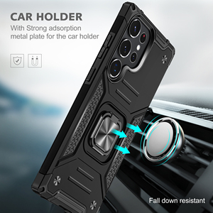 Vente chaude étui de téléphone portable pour Samsung Galaxy A13 A14 <span class=keywords><strong>5G</strong></span> étui avec anneau support S22 / S23 Ultra couverture voiture magnétique S21 <span class=keywords><strong>FE</strong></span> A33 - Product Image 5