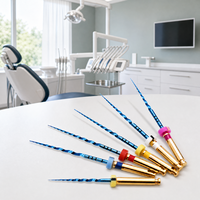 Lime endodontique rotative NiTi à activation thermique bleue, grande conicité, instrument dentaire pour canal radiculaire SX F1 F2 F3 CE ISO 21mm 25mm