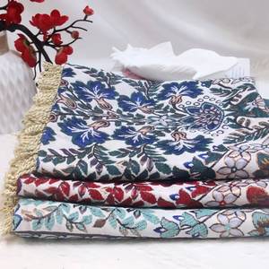Alfombra de Oración Musulmana de Chenilla Tejida con Diseño Floral, Duradera, Lavable, de Pelo Corto, para Uso en Interiores - Product Image 1