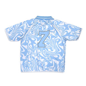 Camiseta de Fútbol Personalizada de Poliéster con Malla Transpirable, Manga Corta, Diseño Retro Informal - Product Image 3