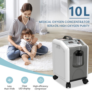 جهاز تركيز الأكسجين المحمول الجديد لعام 2025 بسعة 10 لتر للاستخدام في المستشفيات والرعاية المنزلية بدرجة طبية - Product Image 2