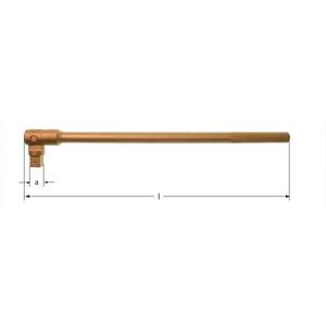 AMPCO - CA5800B Poignée articulée, cuivre béryllium (métrique)-EAN 7630027446395 CLIQUET ANTI-éTINCELLES, DOUILLES ET DOUILLES À IMPACT - Product Image 1