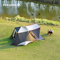 Tente de camping automatique Oxford, grande avec balcon, double couche, trois saisons, imperméable, pour 4-6 personnes, modèle One, directement de l'usine