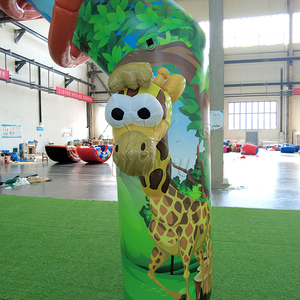 Arco inflable WINSUN para fiestas temáticas de la selva, entrada de PVC con certificación CE, logotipo personalizado para cumpleaños infantiles, decoración exterior con temática de zoológico. - Product Image 4