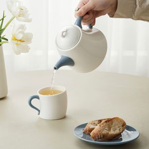 Ensemble tasse à thé et soucoupe de couleur unie, logo personnalisé, tasse à café en céramique de luxe légère, tasse à café avec soucoupe - Product Image 4