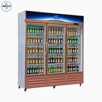 Équipement vertical d'armoire de réfrigération d'affichage de refroidisseur de boisson de la prime commerciale 3 portes utilisé dans les supermarchés, les restaurants, etc.