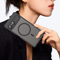 Étui magnétique antichoc mat translucide pour téléphone Sony Xperia 10 VII avec chargement sans fil