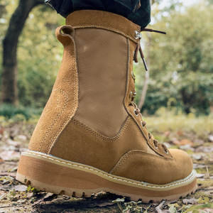 Venta al por mayor al aire libre senderismo botas de combate de cuero entrenamiento desierto botas tácticas de combate - Product Image 4