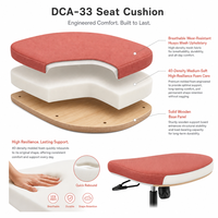 Chaise de bureau ergonomique à dossier haut en maille, avec appui-tête 2D, double soutien lombaire, pivotante, rouge, gris, noir