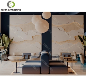 Design d'intérieur de café tendance, comptoir de présentation alimentaire sur mesure, comptoir de bar à café en marbre pour idées de décoration de café - Product Image 4