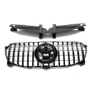 Kit de calandre Mercedes-Benz GLE W167 noir avec bandes argentées 2020-2023 édition dynamique, insert de pare-chocs avant - Product Image 4