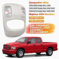 Plafonnier LED de lecture pour console supérieure, éclairage de carte, lampe de toit intérieure pour Ram OE 1DK78BD1AA, 1DK78TL2AA