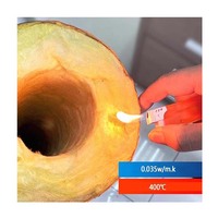 Insulasi Pipa Serat Kaca Berlapis Aluminium Foil + Glass Wool Preformed untuk Sistem HVAC dan Pipa Uap