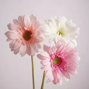 AR-500 ZUOYI Real Touch Artificial Chrysanthemum Flower Fresh Style Gerbera Daisy Flowers For Home