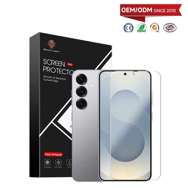 9H 0.33mm Anti-Scratch Oleophobic HD Clear Protector Film Explosion-Proof OEM Tempered Glass Screen Protector for Samsung S25