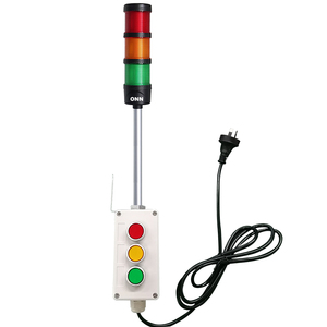 ONN-M4 1-5 Schichten Manuell Bedienbare Andon-Lichtsignalturm-Warnleuchte mit Schaltertaste RYGBW - Product Image 1