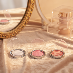 Palette de fard à joues et d'enlumineur crémeux scintillant personnalisée, palette de contour pour femmes noires, baume enlumineur effet verre pour le visage - Product Image 6