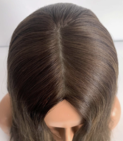 Perruque Sheitel 100% Cheveux Humains Vierges Non Traités, Top en Soie, Dentelle Suisse Invisible, Nœuds Simples, Raie Multidirectionnelle, Certifiée Casher Juive