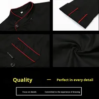 Spécial Chef Workwear Hommes À Manches Courtes Mince D'été Restaurant Restauration Cuisine Résistant À La Saleté Accessoire En Gros École