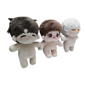 Fábrica al por mayor de dibujos animados estrella muñeca de peluche logotipo personalizado bordado DIY vestido juguete suave al por mayor fabricante - Product Image 5