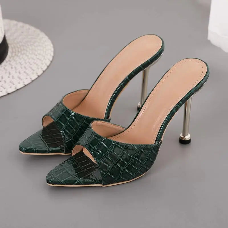 Shoes Stock Latest Fashion Custom Open Toe Lady Shoes Luxury Thin High Heels Sandal Sexy Women High Heel Shoes for Ladies