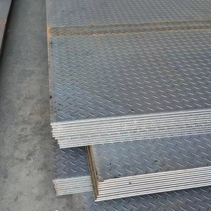 SS400 Q235 Q345 HR Placa a cuadros de acero al carbono laminada en caliente Patrón de gota de lágrima Hojas de placa de cuadros galvanizadas - Product Image 3