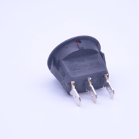 Spot produit interrupteur à bascule 6A 250vac interrupteur d'alimentation bascule on off sur 3 broches interrupteur à bascule rond