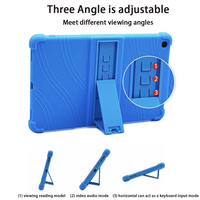 Coque de protection en silicone souple avec béquille pour tablette TCL 10 Tab Max 4G 10,36 pouces Android 9296G 9295G