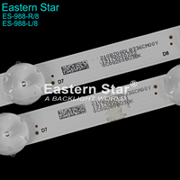 Rétroéclairage LED d'usine ES-988 IC-B-AOAG55DA39R, IC-B-AOAG55DA39L pour téléviseur Vizio 55 pouces, barre LED 8+8LED 10 pièces