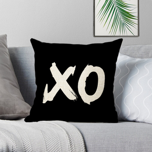 Federa decorativa creativa lettera bianca nera per divano auto biancheria per la casa su misura federa - Product Image 4