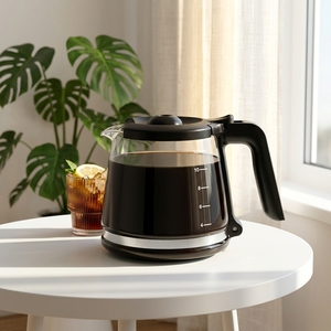 Jarra de Café de Vidrio Borosilicato Ecológica y Duradera de 1.8L y 12 Tazas, Personalizada de Fábrica, Transparente, para <span class=keywords><strong>Cafetera</strong></span> <span class=keywords><strong>Oster</strong></span> - Product Image 2
