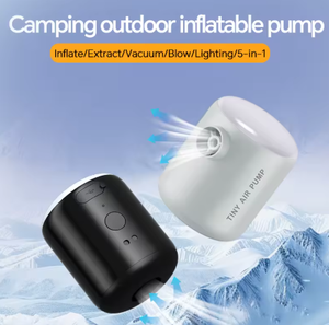 Pompe à air <span class=keywords><strong>sans</strong></span> <span class=keywords><strong>fil</strong></span> en plastique pour le camping et les voyages - Mini <span class=keywords><strong>gonfleur</strong></span> pour <span class=keywords><strong>matelas</strong></span> gonflables et petits jouets flottants - Product Image 1